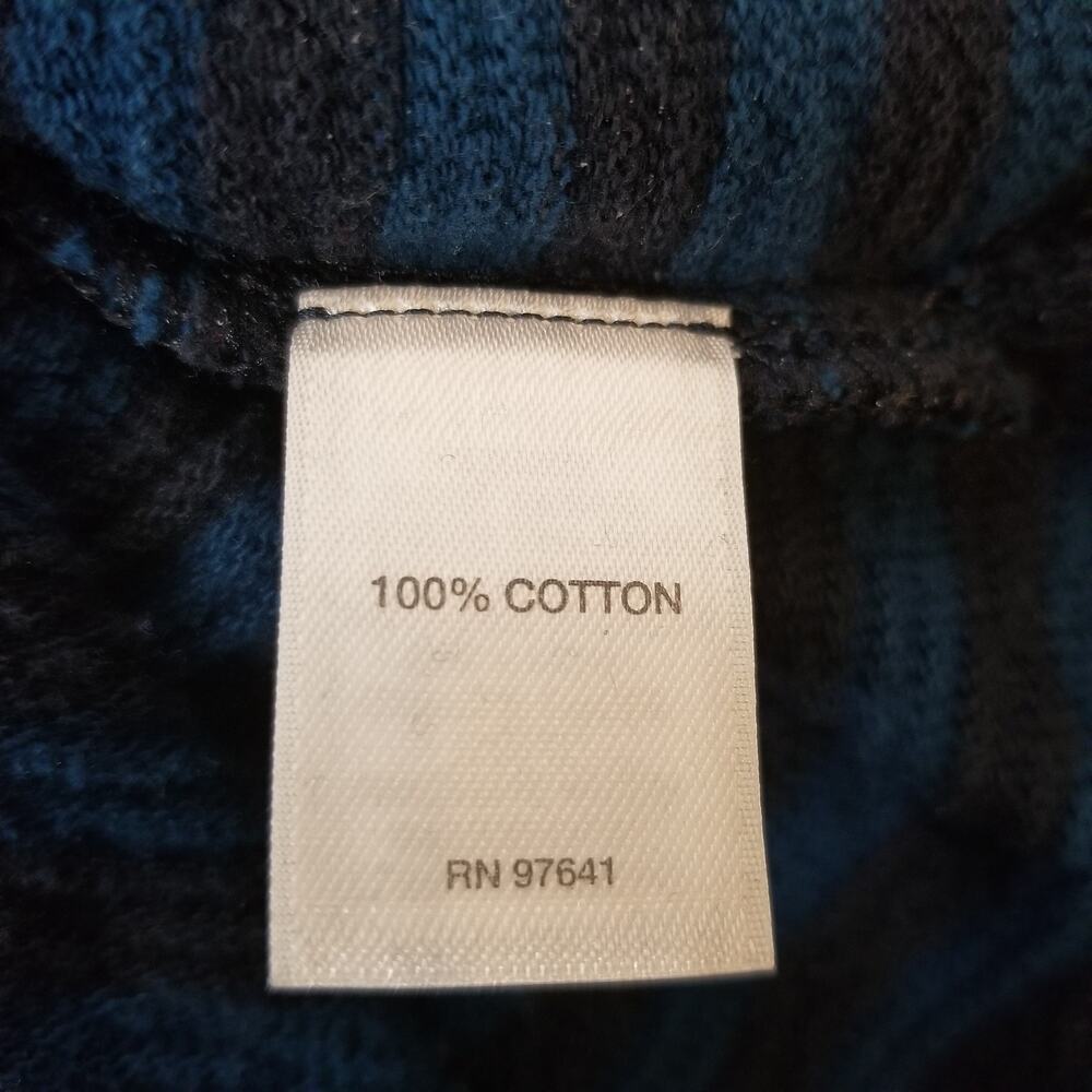 J. Jill Women's Long Sleeve Striped Tunic Knit Top Blue Black Cotton Size Medium - Picture 5 of 6